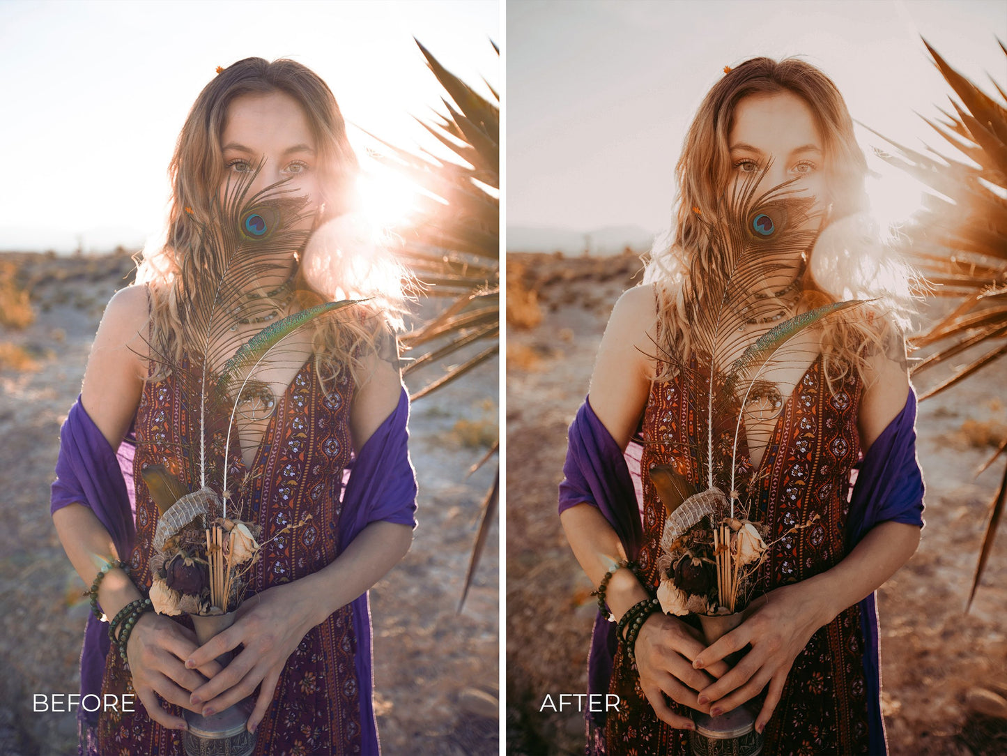 7 Golden Hour Desktop and Mobile Lightroom Presets, Rustic and Modern Lightroom Presets for Professional Photographers and Bloggers