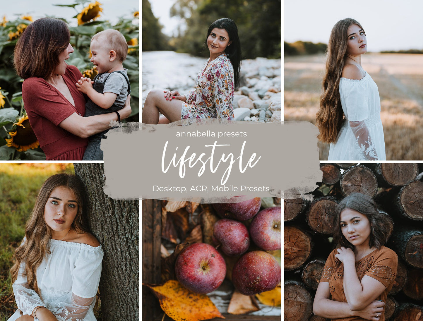 5 Lifestyle Desktop and Mobile Lightroom Presets, Clean Film Lightroom Presets for Professional Photographers and Bloggers