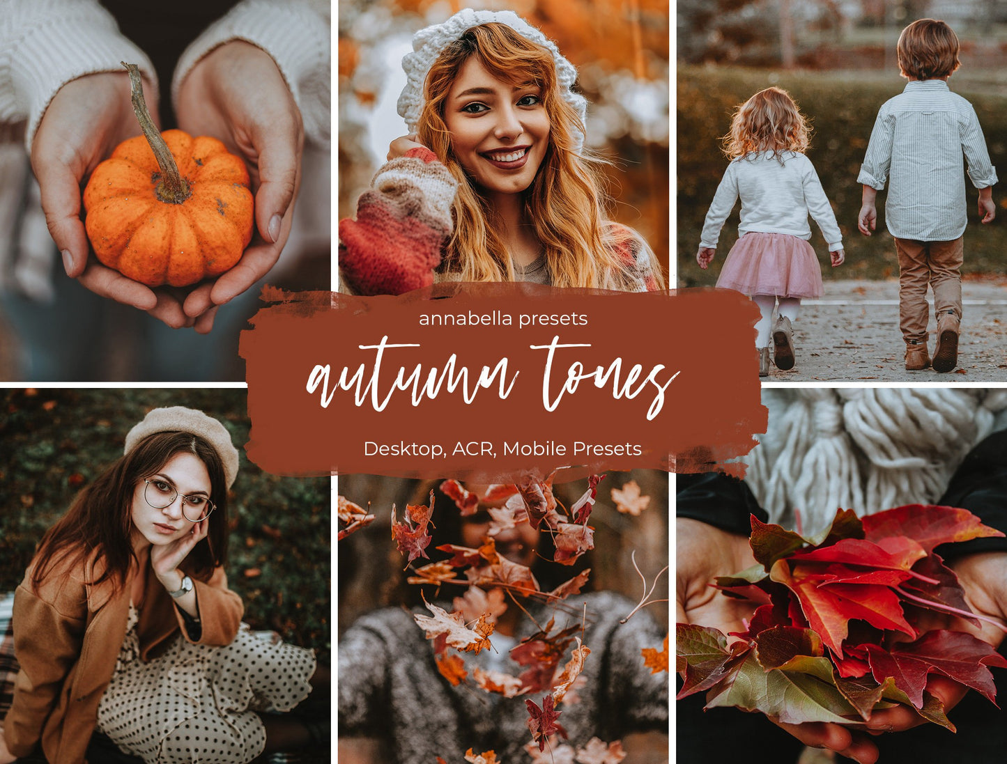 5 Autumn Tones Lightroom Presets, Fall Photo Editing, Instagram Filter, Mobile Presets