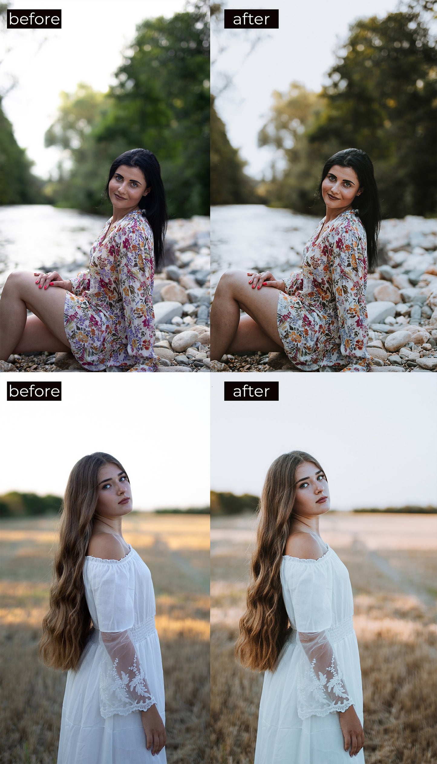 5 Lifestyle Desktop and Mobile Lightroom Presets, Clean Film Lightroom Presets for Professional Photographers and Bloggers