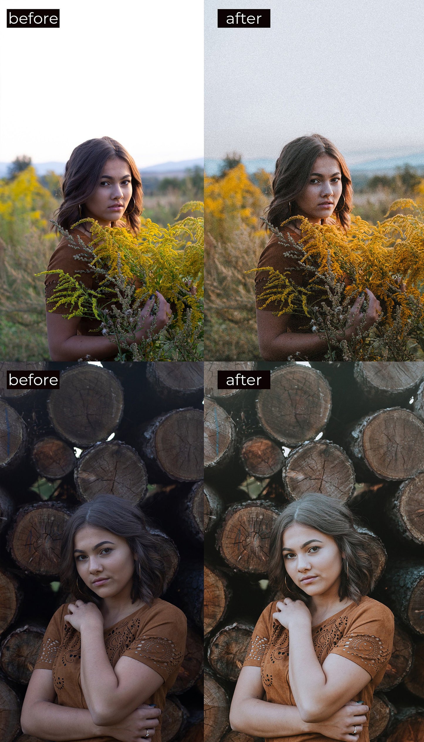 5 Lifestyle Desktop and Mobile Lightroom Presets, Clean Film Lightroom Presets for Professional Photographers and Bloggers