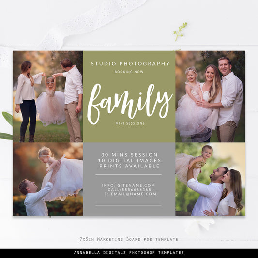 Mini Session Template, Family Mini Session, Digital Download