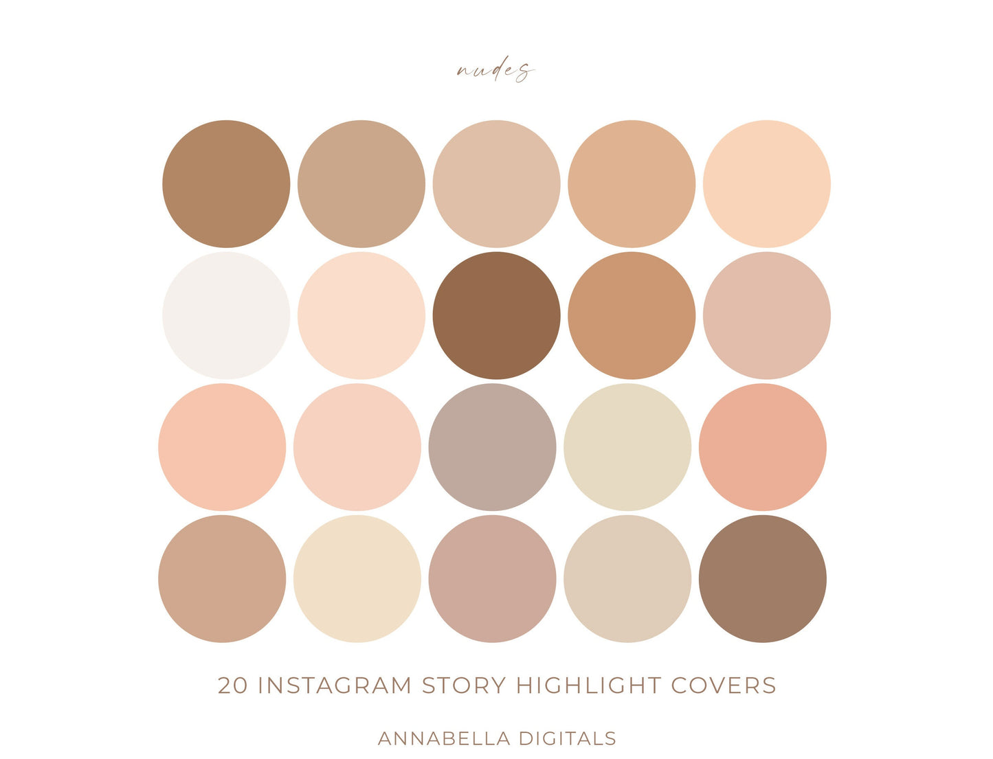 20 Solid Color Instagram Highlight Covers