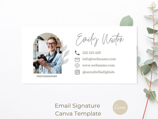 Email Signature Canva Template