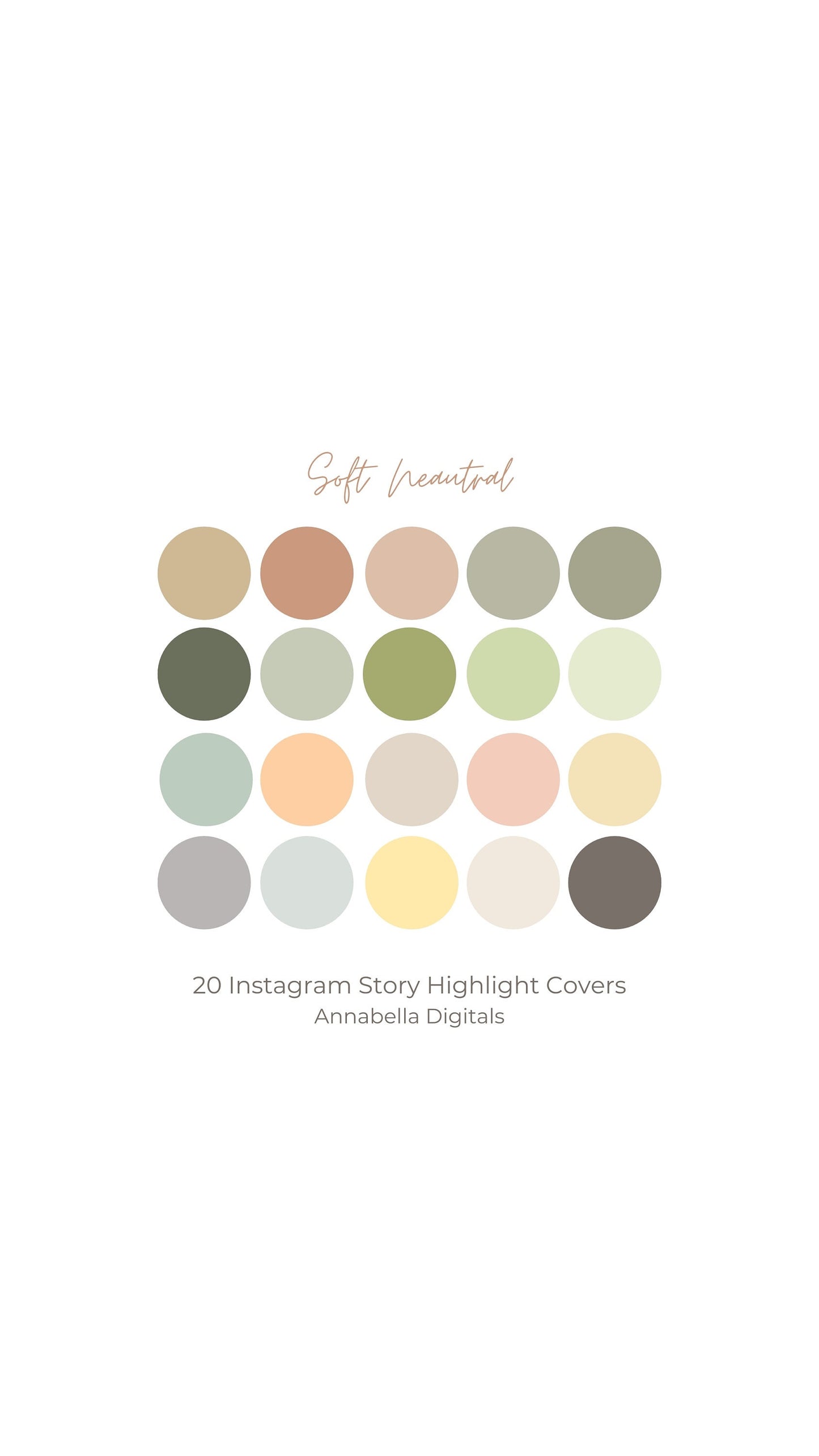 20 Soft Neutral Instagram Highlight Covers