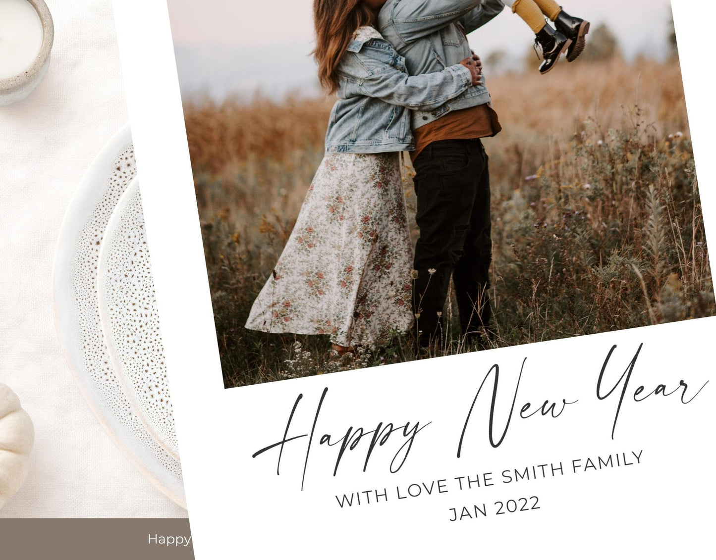 Happy New Year Card Photoshop Template