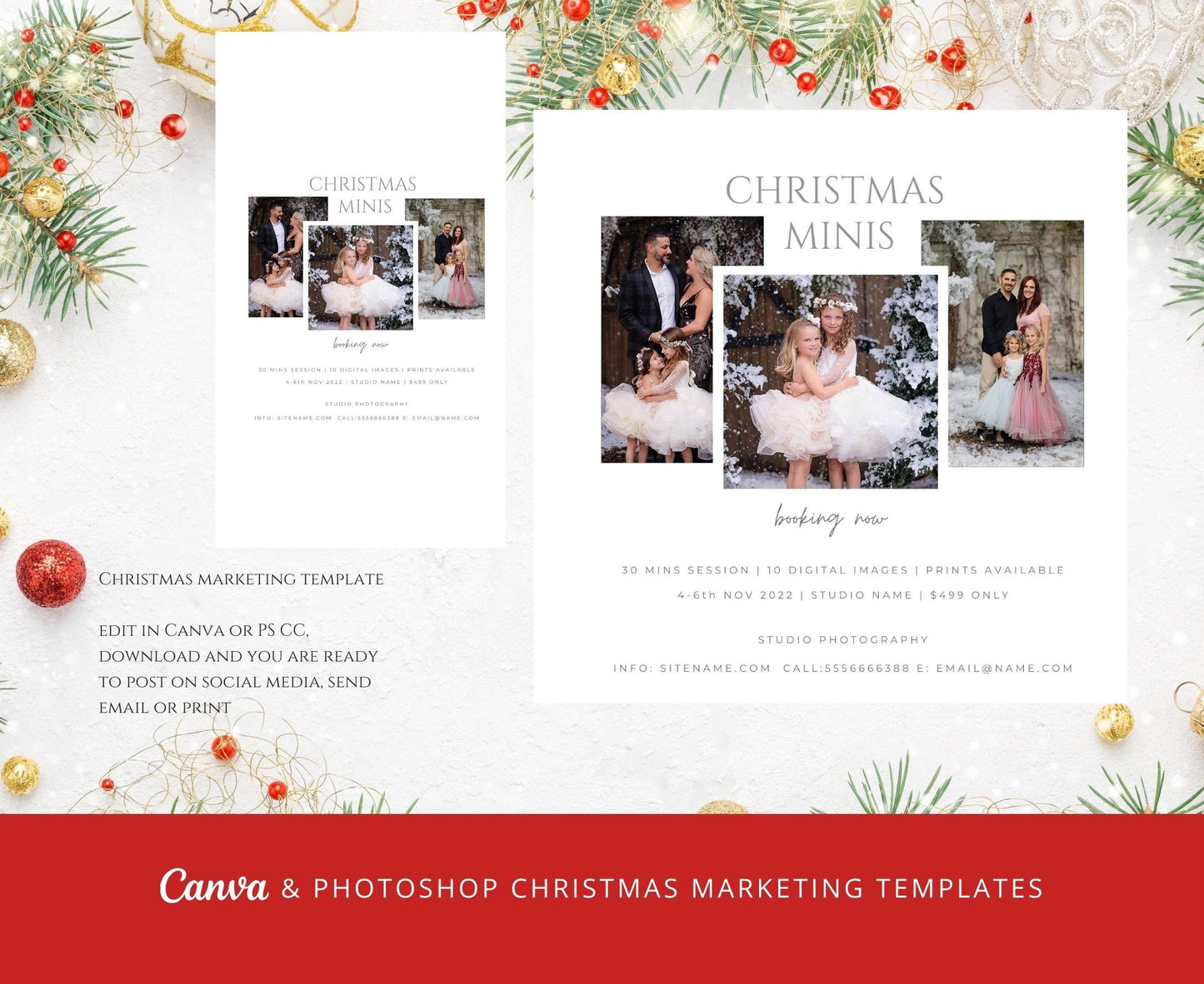 Christmas Minis Marketing Templates