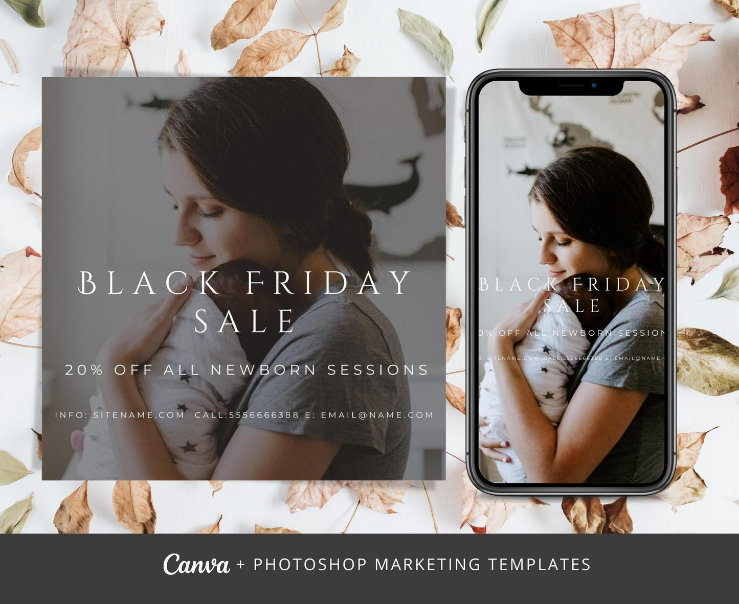 Black Friday Sale Canva and Photoshop Marketing Template