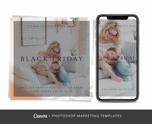 Black Friday Canva and Photoshop Marketing Template