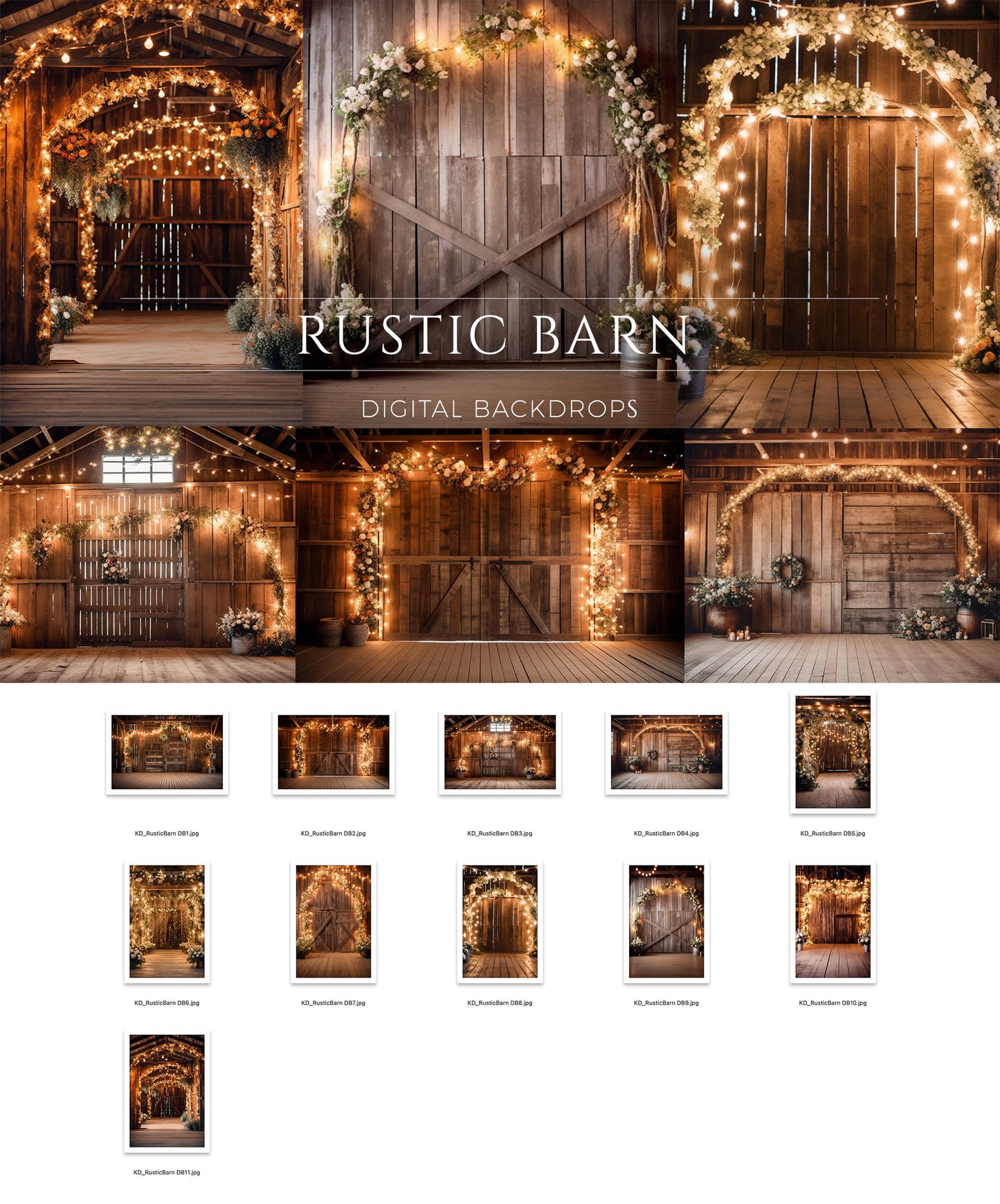 Rustic Barn Digital Backdrops