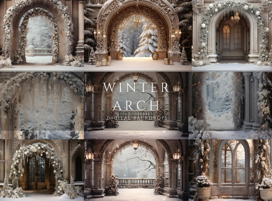 Winter Arch Digital Backdrops