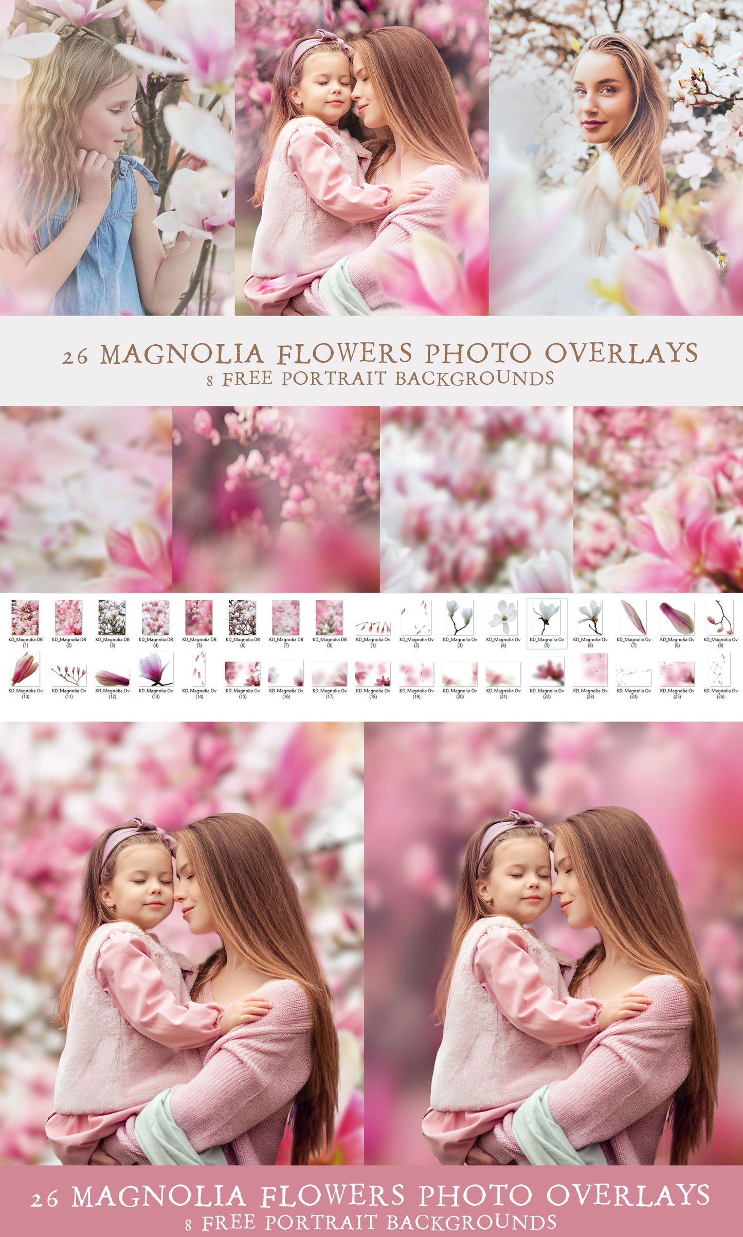 Magnolia Photo Overlays