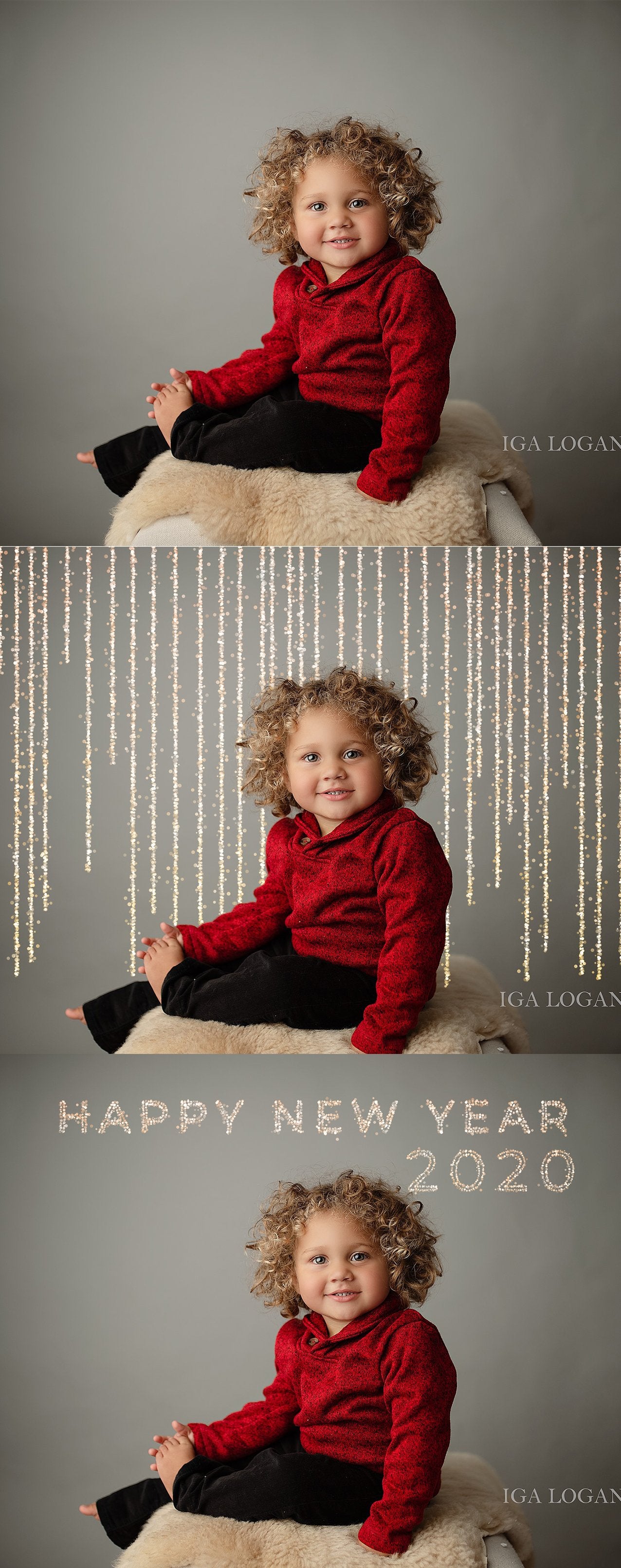 Merry & Bright Bokeh Overlays