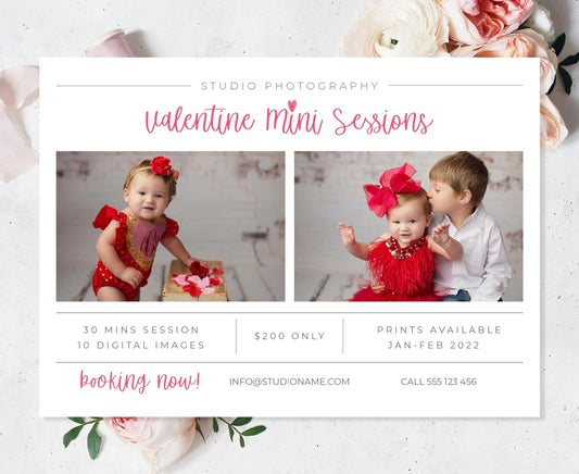 Valentine Mini Session Photoshop Template