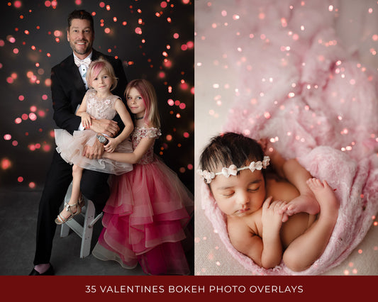 Valentines Bokeh Photo Overlays